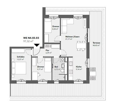 Wohnung zur Miete 2.435,38 € 4 Zimmer 97,4 m² 4. Geschoss Gatow Berlin 14089