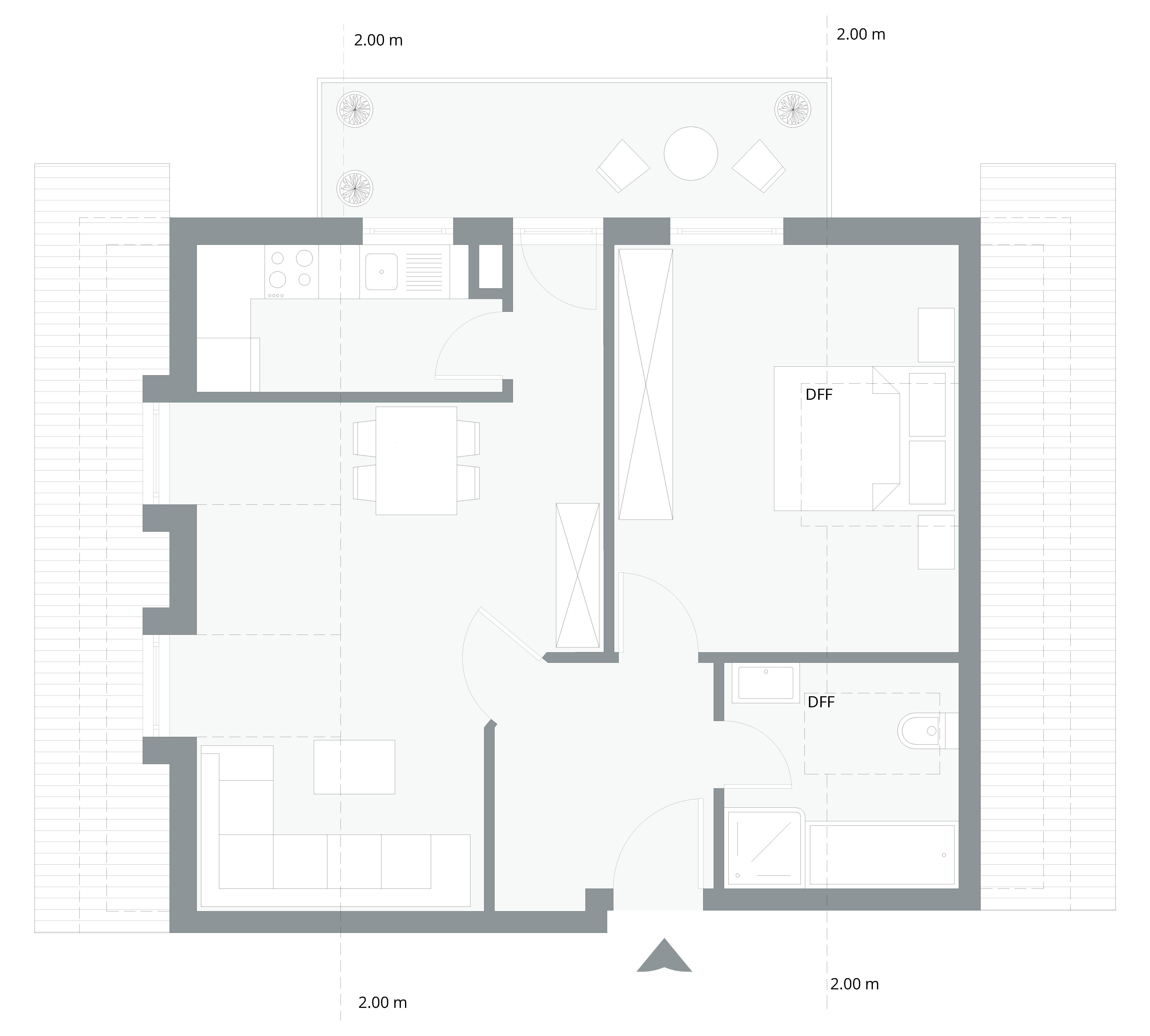 Wohnung zur Miete 890 € 2 Zimmer 54,6 m²<br/>Wohnfläche 2.<br/>Geschoss 01.01.2025<br/>Verfügbarkeit Vaterstetten Vaterstetten 85591