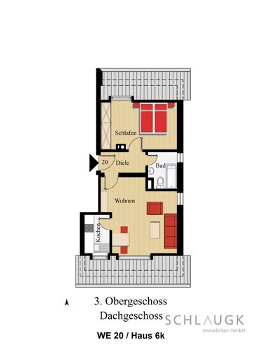 Wohnung zum Kauf 310.000 € 2 Zimmer 48 m² 3. Geschoss Oberschleißheim Oberschleißheim / Hackermoos 85764