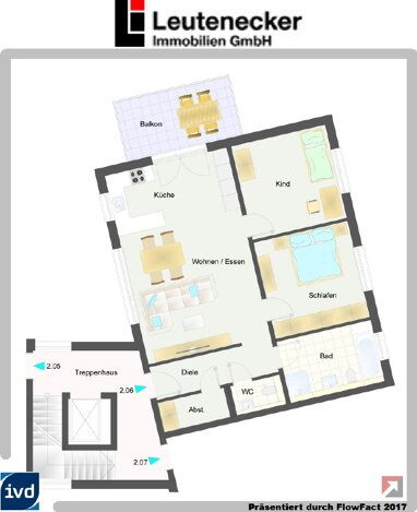 Wohnung zum Kauf Provisionsfrei 535.000 € 3 Zimmer 87,1 m² Neckarems 118 Remseck 71686