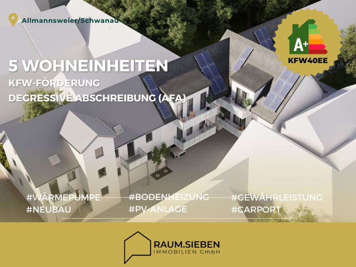 Wohnung zum Kauf 266.800 € 3 Zimmer 62,4 m²<br/>Wohnfläche 1. Stock<br/>Geschoss Allmannsweier Schwanau 77963