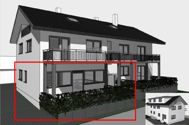 Wohnung zur Miete 1.035 € 2 Zimmer 69 m² frei ab sofort Feldbergstraße 1 Tiefenbronn Tiefenbronn 75233