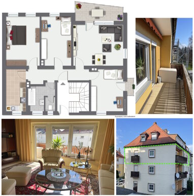 Wohnung zum Kauf 238.000 € 4 Zimmer 97,5 m² 2. Geschoss Wendelhöfen / Gartenstadt Bayreuth 95444