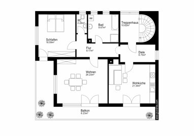 Wohnung zur Miete 1.180 € 2 Zimmer 106 m² 2. Geschoss Ried Ried 86510