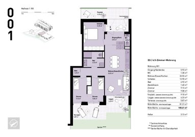 Wohnung zum Kauf Provisionsfrei 448.900 € 4,5 Zimmer 100,6 m² Untersulmetingen Laupheim 88471