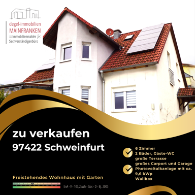 Einfamilienhaus zum Kauf 599.000 € 6 Zimmer 190 m² 603 m² Grundstück Hochfeld - Steinberg Schweinfurt 97422