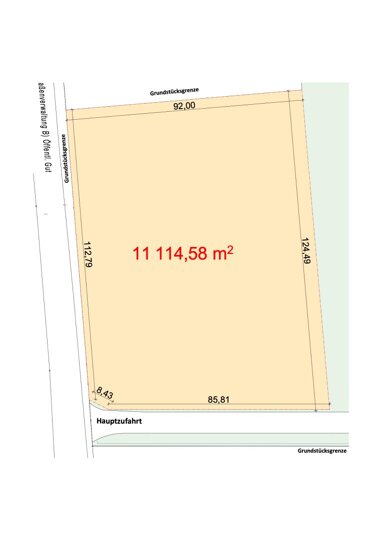 Gewerbegrundstück zum Kauf 666.874,80 € 11.114,6 m² Grundstück B303 Weinviertler Straße Guntersdorf 2042