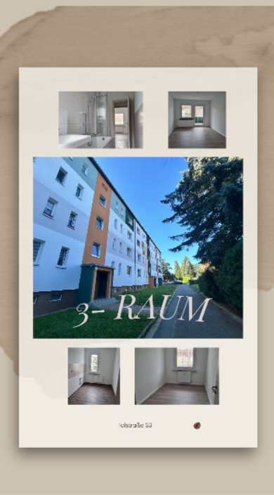 Wohnung zur Miete 384 € 3 Zimmer 64 m² 3. Geschoss Talstraße 29 Reichenbrand Chemnitz 09117