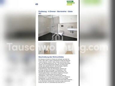 Wohnung zur Miete Tauschwohnung 1.119 € 4 Zimmer 91 m² EG Köpenick Berlin 12526