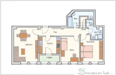 Wohnung zur Miete 915 € 3 Zimmer 91,5 m² Bahnhofstraße 40 Bahnhofsvorstadt Plauen 08523