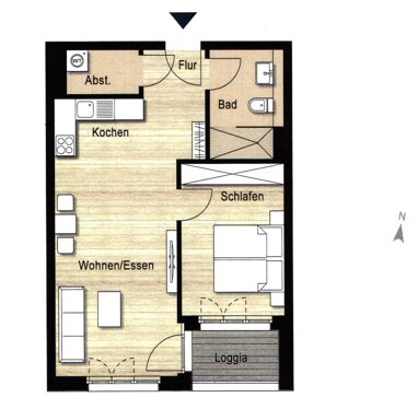Wohnung zum Kauf 200.000 € 2 Zimmer 53,5 m² 1. Geschoss Montabaur Montabaur 56410