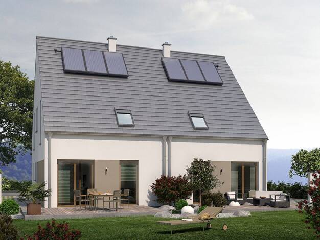 Doppelhaushälfte zum Kauf 452.900 € 3 Zimmer 112,6 m² 360 m² Grundstück Weinolsheim 55278