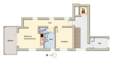 Wohnung zur Miete 960 € 2 Zimmer 77,5 m² Brauerstr. 4a Frömern Fröndenberg/Ruhr 58730