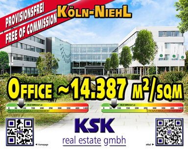 Bürogebäude zur Miete provisionsfrei 14.387 m² Bürofläche teilbar von 435 m² bis 14.387 m² Niehl Köln 50735