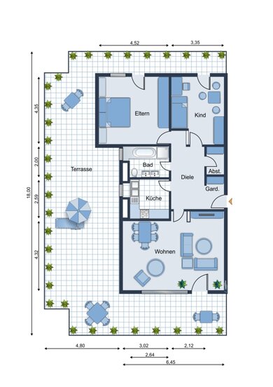 Penthouse zum Kauf 380.000 € 3 Zimmer 115,6 m² 6. Geschoss Blankenloch Stutensee 76297