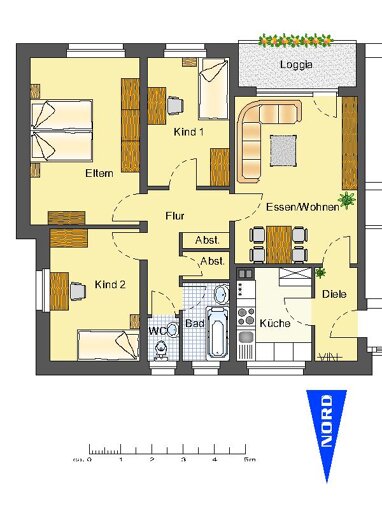 Wohnung zur Miete 589 € 4 Zimmer 88 m² Erdgeschoss Rosengarten 2 Moosfelde Arnsberg 59755
