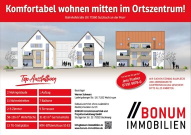 Wohnung zum Kauf provisionsfrei 421.000 € 3,5 Zimmer 83 m² EG frei ab 01.10.2026 Sulzbach Sulzbach an der Murr 71560