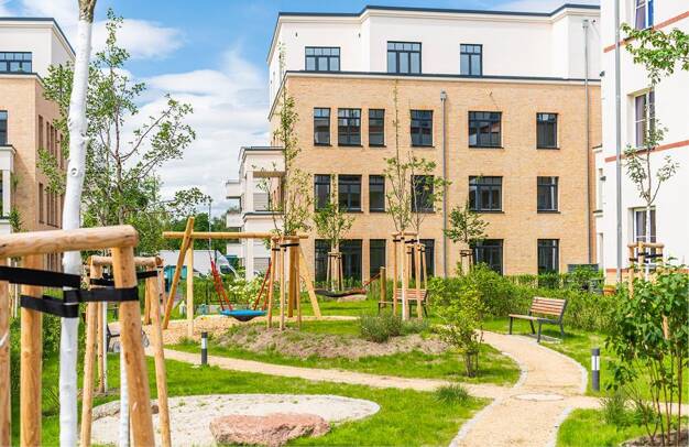 Wohnung zum Kauf - Neubau 335.000 € 2 Zimmer 46,8 m² EG Georg-Hermann-Allee 124 Bornstedter Feld Potsdam 14469