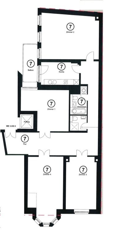 Wohnung zum Kauf Provisionsfrei 590.000 € 4 Zimmer 149 m² 3. Geschoss Zentrum - Nord Leipzig 04105