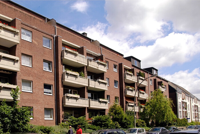 Wohnung zur Miete nur mit Wohnberechtigungsschein 434,69 € 3 Zimmer 78 m²<br/>Wohnfläche 1. Stock<br/>Geschoss Moerser Straße 16 Alt-Homberg Duisburg 47198