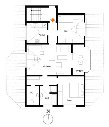 Wohnung zum Kauf 210.000 € 3 Zimmer 87 m² 2. Geschoss Schnaitheim Heidenheim an der Brenz 89520