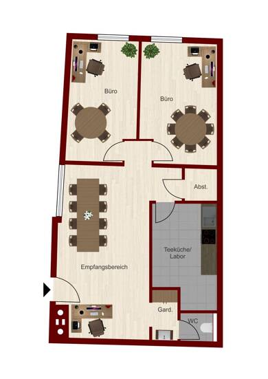 Bürofläche zur Miete provisionsfrei 650 € 3 Zimmer 70 m² Bürofläche Marktplatz Biberach Biberach an der Riß 88400