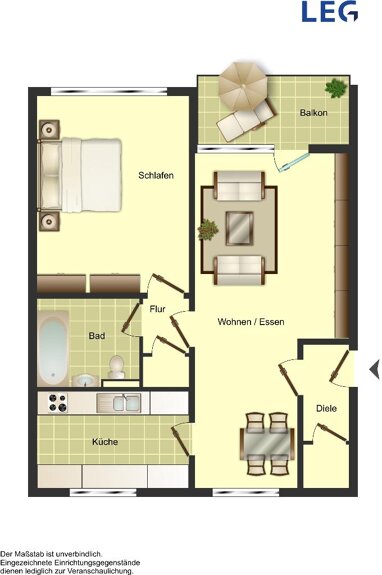 Wohnung zur Miete 399 € 2 Zimmer 57,2 m² 1. Geschoss Otto-Hahn-Straße 8 Hackenberg Remscheid 42897