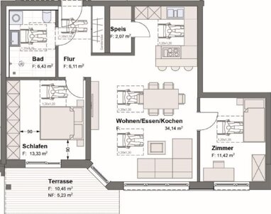 Wohnung zum Kauf Provisionsfrei 359.450 € 3 Zimmer 79 m² Bronnen Achstetten 88480