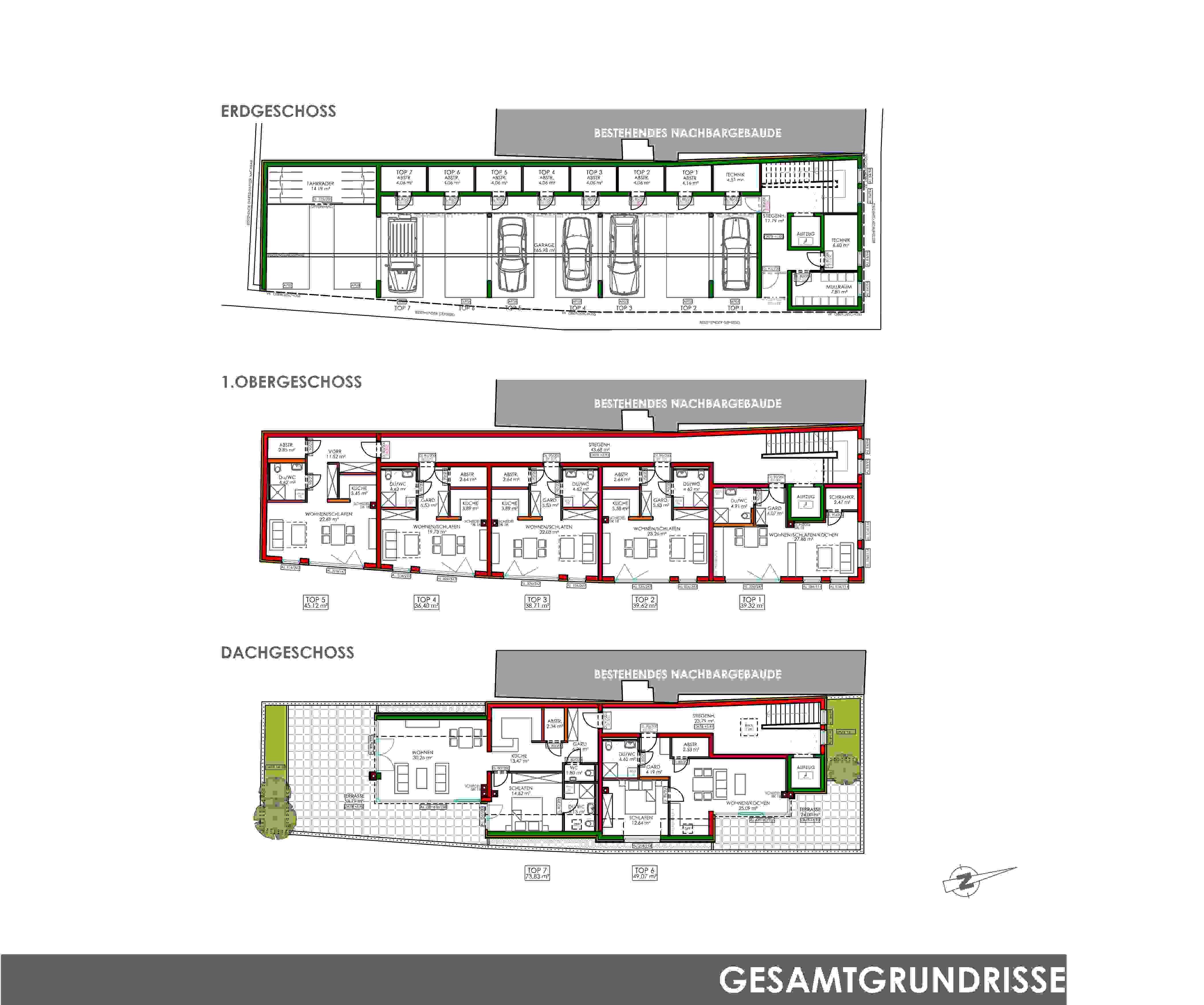 Wohnung zum Kauf als Kapitalanlage geeignet 116.500 € 1 Zimmer 40 m²<br/>Wohnfläche Perg 4320