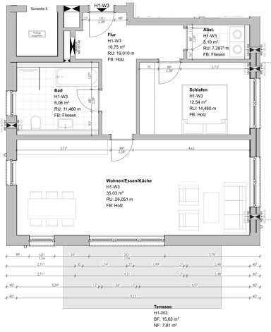 Terrassenwohnung zur Miete 875 € 2 Zimmer 77 m² EG In den Wiesen 4a Bubenheim Koblenz 56070