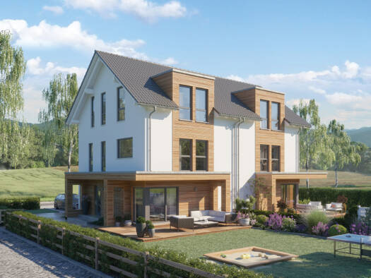 Doppelhaushälfte zum Kauf provisionsfrei 989.645 € 5 Zimmer 167 m² 1.000 m² Grundstück Hausen Aindling 86447