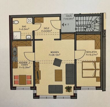 Wohnung zur Miete 650 € 2 Zimmer 68 m² 2. Geschoss Schleusingen Schleusingen 98553