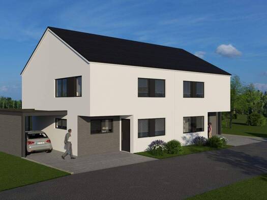 Doppelhaushälfte zum Kauf - Erstbezug provisionsfrei 593.000 € 5 Zimmer 130 m² 375 m² Grundstück Betra Horb am Neckar 72160