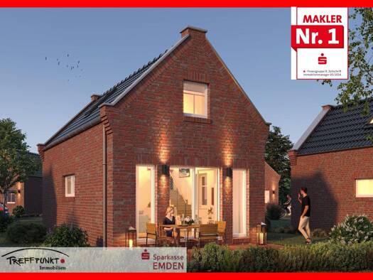 Einfamilienhaus zum Kauf - Erstbezug provisionsfrei 299.500 € 2 Zimmer 55 m² 200 m² Grundstück Conrebbersweg Emden 26721