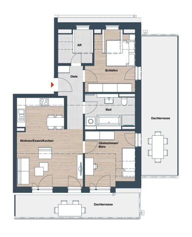 Wohnung zum Kauf Provisionsfrei 604.950 € 4 Zimmer 86,4 m² 2. Geschoss Am Sailersberg Röthenbach Röthenbach an der Pegnitz 90552