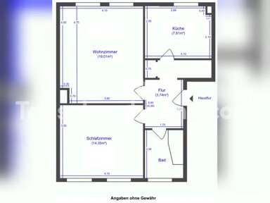 Wohnung zur Miete Tauschwohnung 400 € 2 Zimmer 54 m² 1. Geschoss Nördliche Innenstadt Potsdam 14467