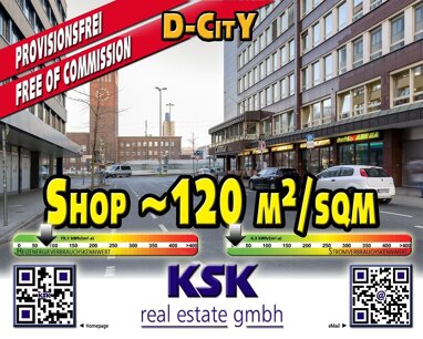 Laden zur Miete Provisionsfrei 3.000 € 119,9 m² Verkaufsfläche teilbar von 119,9 m² bis 170 m² Stadtmitte Düsseldorf 40210