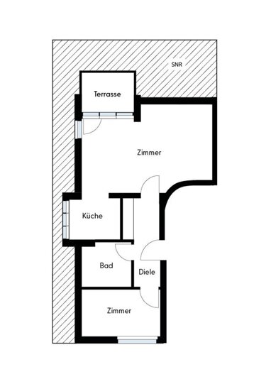 Terrassenwohnung zum Kauf Provisionsfrei 200.000 € 2 Zimmer 55 m² Erdgeschoss An den Eichen 4 a Ruhlsdorf Teltow 14513