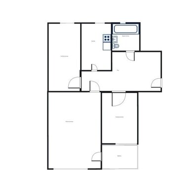 Wohnung zur Miete 542 € 3 Zimmer 67,7 m² 2. Geschoss frei ab 14.04.2025 Am Koeltzepark 9 Spandau Berlin 13585