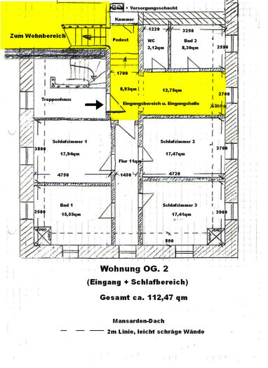 Wohnung zur Miete 1.850 € 4,5 Zimmer 250 m² 2. Geschoss Rißtissen Ehingen (Donau) 89584