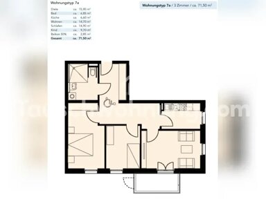 Wohnung zur Miete Tauschwohnung 880 € 3 Zimmer 71 m² EG Teltower Vorstadt Potsdam 14473