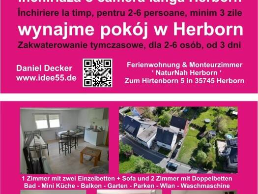 WG-Zimmer zur Miete Wohnen auf Zeit 20 € 60 m² 1. Geschoss Dillenburg 35683