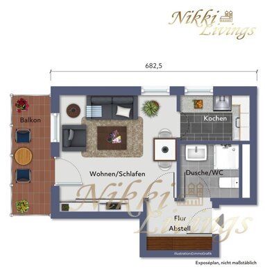 Wohnung zum Kauf 144.000 € 1 Zimmer 28 m² Innenstadt, Altstadt - Nord 112 Rosenheim 83022