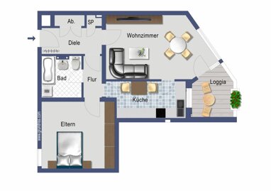 Wohnung zum Kauf Provisionsfrei 206.000 € 2 Zimmer 62 m² 3. Geschoss Merheimer Straße 170 Nippes Köln 50733