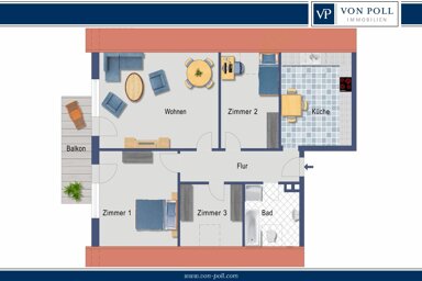 Wohnung zur Miete 790 € 4 Zimmer 95 m² Lingen Lingen 49809