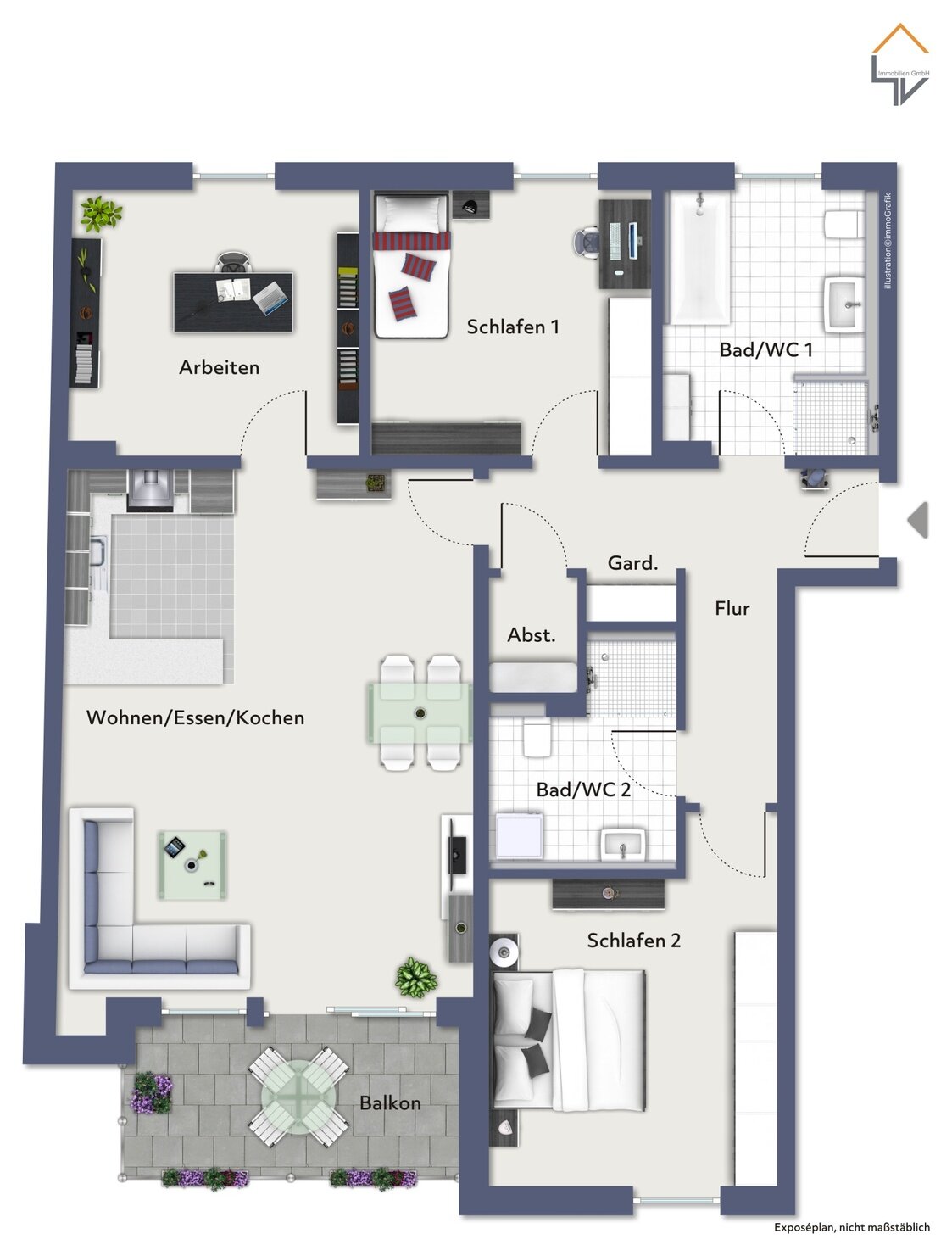 Wohnung zum Kauf 725.000 € 4 Zimmer 115,5 m²<br/>Wohnfläche Veillodter Straße 22-24 Pirckheimerstraße Nürnberg 90409