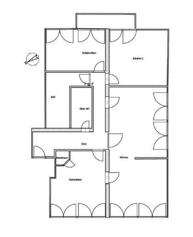 Wohnung zur Miete 1.190 € 3 Zimmer 125 m² 1. Geschoss frei ab 01.03.2025 Altstadt 4 Trier 54290