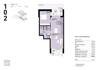 Wohnung zum Kauf Provisionsfrei 298.900 € 2,5 Zimmer 66,4 m² Untersulmetingen Laupheim 88471