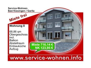 Wohnung zur Miete 2 Zimmer 68,9 m² 1. Geschoss folgt Bad Kissingen Bad Kissingen 97688