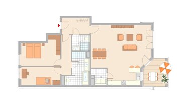 Wohnung zum Kauf Provisionsfrei 1.051.700 € 3 Zimmer 123,7 m² 4. Geschoss Hainer Weg 48a Sachsenhausen - Süd Frankfurt am Main 60599
